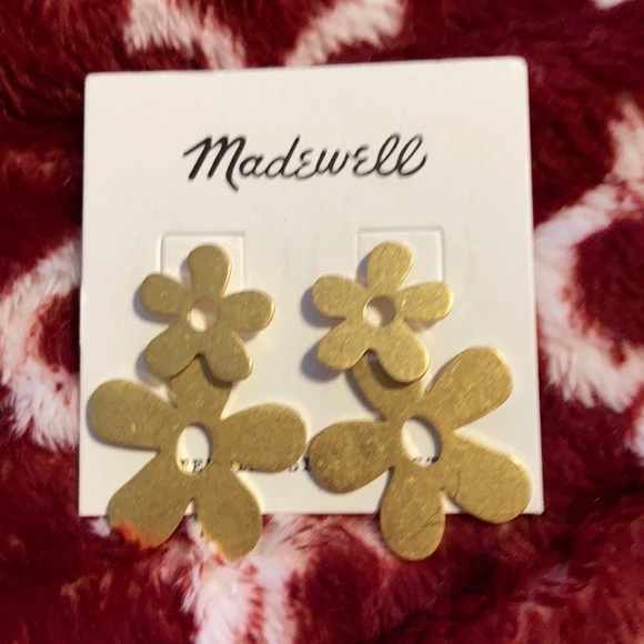 Madewell Jewelry - Madewell Gold Flower Earrings